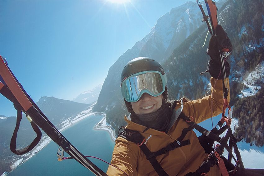 Paragliden, Winter, Achensee, Tirol