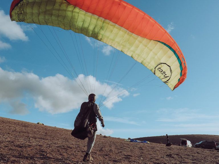 Paragliden Groundhandling Caleta di Famara Lanzarote