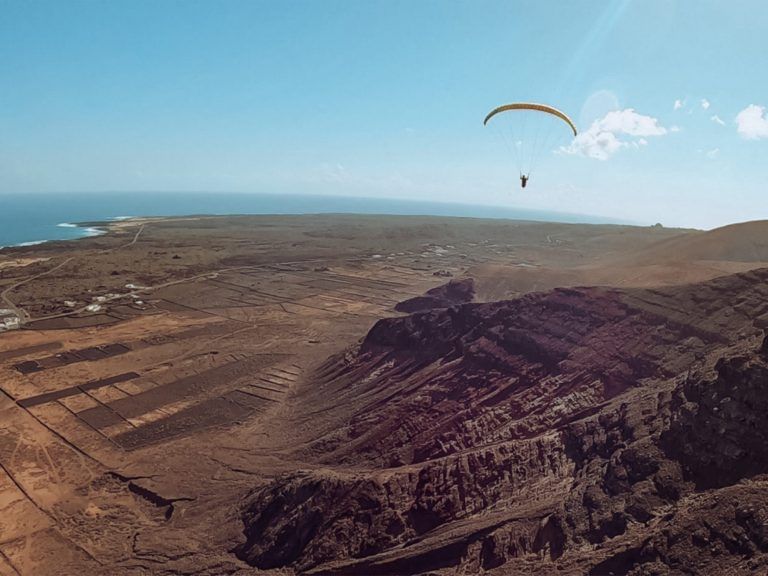 Paragliden Vulkan Orzola Lanzarote