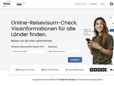 Reise Vorbereitungen beste Seite für Visumsinformationen