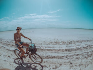tanjaventuras_destinationen_mexiko_holbox_mit_Fahrrad Insel Holbox mit Fahrrad